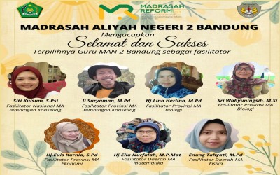 Guru MAN 2 Bandung Lulus Sebagai Instruktur Nasional dan Fasilitator PKB Guru Madrasah