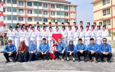 Upacara HUT RI ke 79 di Kecamatan Solokanjeruk