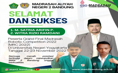 TIM ROBOTIK MAN 2 BANDUNG SIAP BERKOMPETISI DALAM MRC NASIONAL 2022